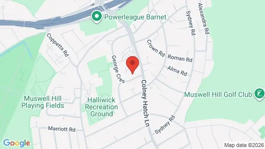 Apartments for rent i London N10 - kort over placeringen