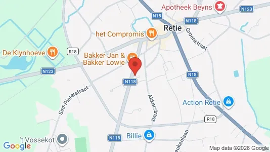 Apartments for rent i Retie - kort over placeringen