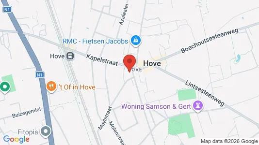 Apartments for rent i Hove - kort over placeringen