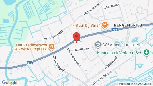 Apartments for rent i Lokeren - kort over placeringen