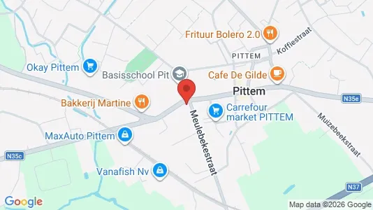 Apartments for rent i Pittem - kort over placeringen