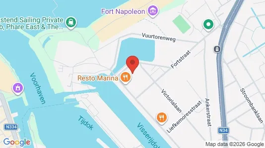 Apartments for rent i Oostende - kort over placeringen