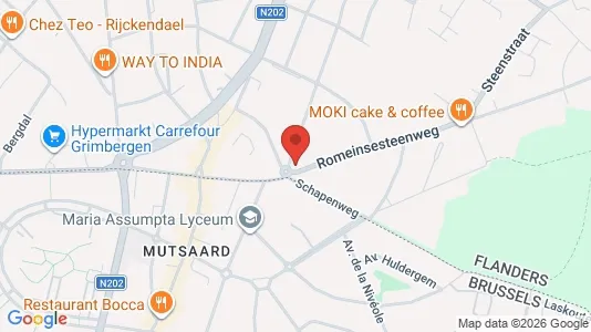 Apartments for rent i Vilvoorde - kort over placeringen