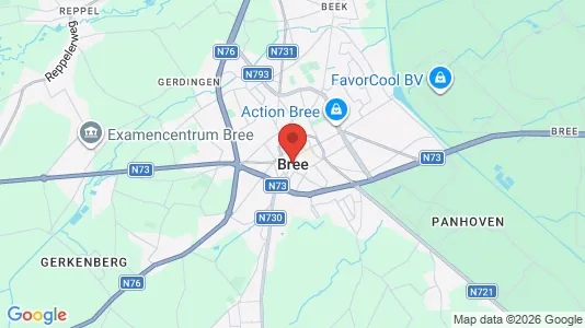 Apartments for rent i Bree - kort over placeringen