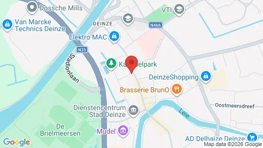 Apartments for rent i Deinze - kort over placeringen