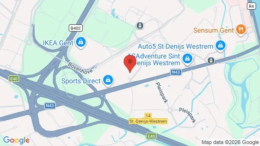 Apartments for rent i Gent Sint-Denijs-Westrem - kort over placeringen