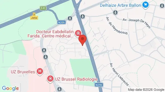 Apartments for rent i Brussels Jette - kort over placeringen