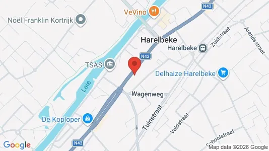 Apartments for rent i Harelbeke - kort over placeringen