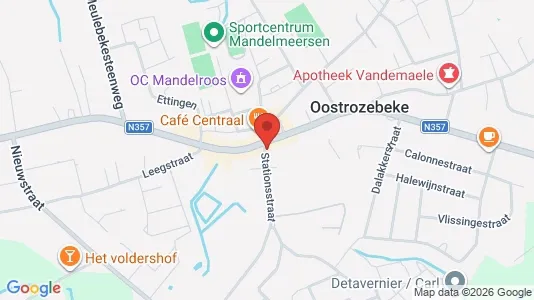 Apartments for rent i Oostrozebeke - kort over placeringen