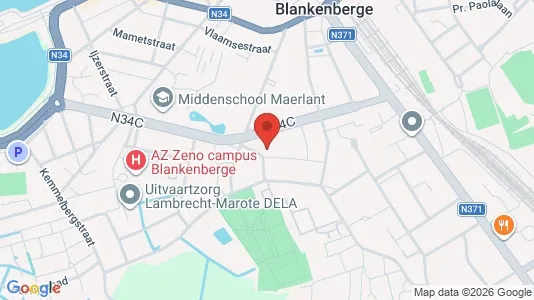 Apartments for rent i Blankenberge - kort over placeringen