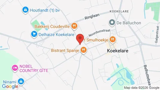 Apartments for rent i Koekelare - kort over placeringen