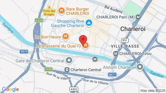 Apartments for rent i Charleroi - kort over placeringen