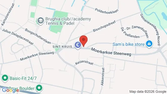 Apartments for rent i Brugge - kort over placeringen