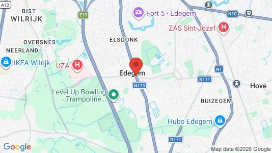 Houses for rent i Edegem - kort over placeringen