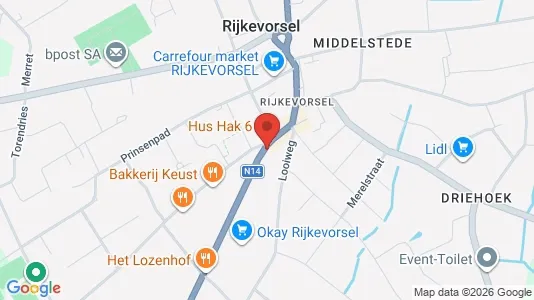 Apartments for rent i Rijkevorsel - kort over placeringen