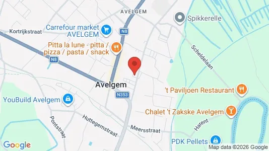 Apartments for rent i Avelgem - kort over placeringen
