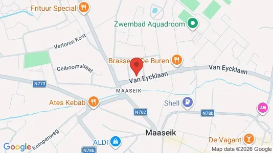 Apartments for rent i Maaseik - kort over placeringen