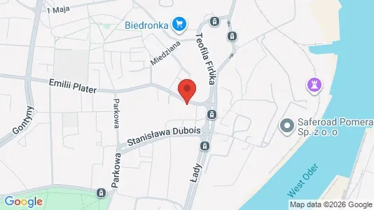 Apartments for rent i Szczecin - kort over placeringen