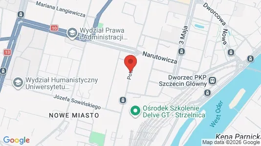 Apartments for rent i Szczecin - kort over placeringen