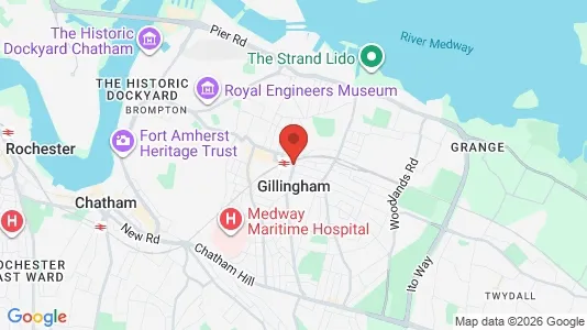 Houses for rent i Gillingham - Kent - kort over placeringen