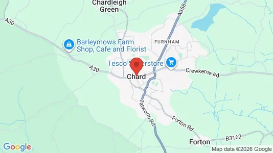Apartments for rent i Chard - Somerset - kort over placeringen