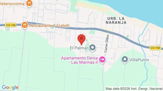 Apartments for rent i Dénia - kort over placeringen