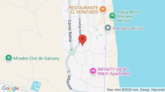 Apartments for rent i Elche/Elx - kort over placeringen