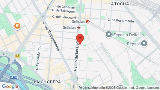 Apartments for rent i Madrid Arganzuela - kort over placeringen