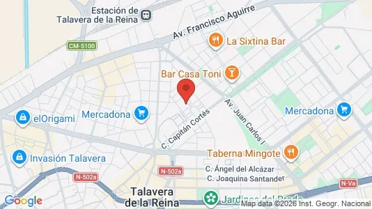 Rooms for rent i Talavera de la Reina - kort over placeringen