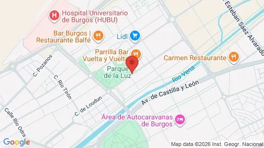 Apartments for rent i Burgos - kort over placeringen