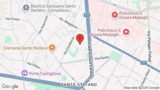 Apartments for rent i Bologna - kort over placeringen