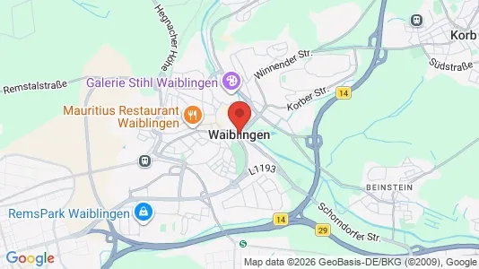 Apartments for rent i Rems-Murr-Kreis - kort over placeringen