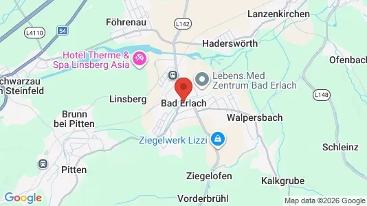 Apartments for rent i Bad Erlach - kort over placeringen