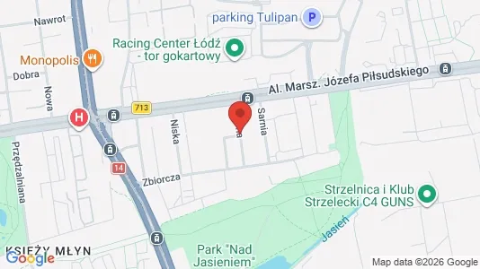Apartments for rent i Łódź - kort over placeringen