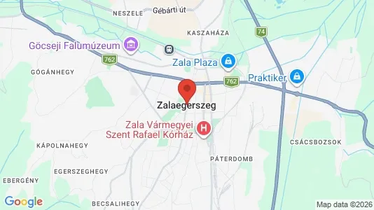 Houses for rent i Zalaegerszegi - kort over placeringen