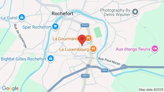 Apartments for rent i Rochefort - kort over placeringen