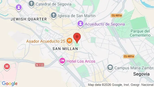 Apartments for rent i Segovia - kort over placeringen