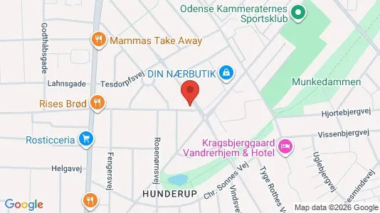 Apartments for rent i Odense M - kort over placeringen