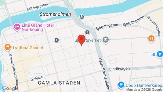 Apartments for rent i Norrköping - kort over placeringen