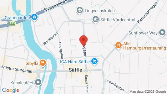 Apartments for rent i Säffle - kort over placeringen