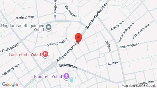 Apartments for rent i Ystad - kort over placeringen