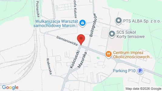 Apartments for rent i Chorzów - kort over placeringen