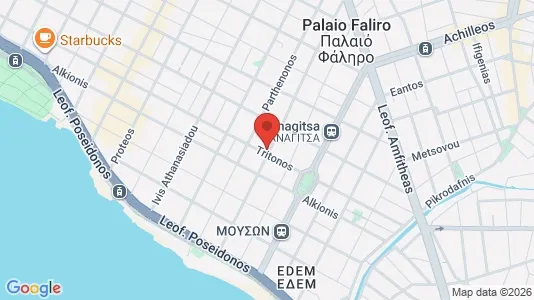 Apartments for rent i Palaio Faliro - kort over placeringen