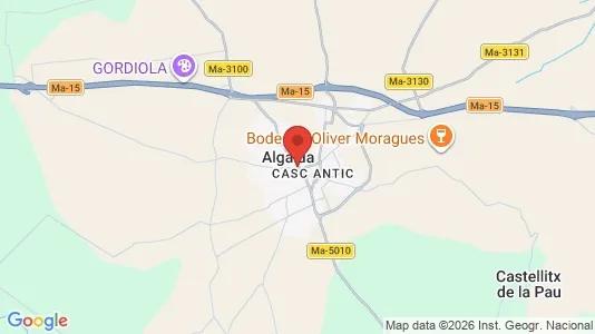 Apartments for rent i Algaida - kort over placeringen