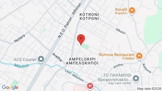 Apartments for rent i Patras - kort over placeringen