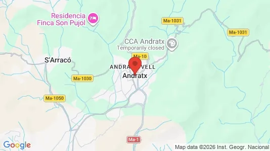 Apartments for rent i Andratx - kort over placeringen