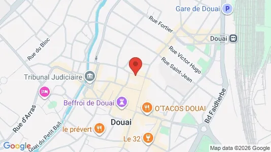 Apartments for rent i Douai - kort over placeringen