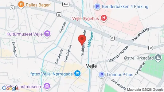 Apartments for rent i Vejle Center - kort over placeringen