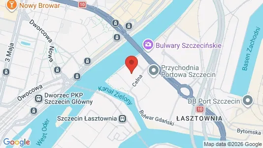 Apartments for rent i Szczecin - kort over placeringen