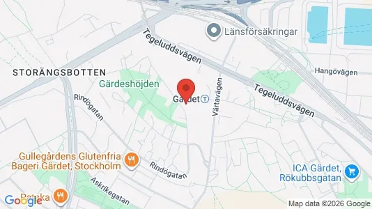 Apartments for rent i Gärdet/Djurgården - kort over placeringen